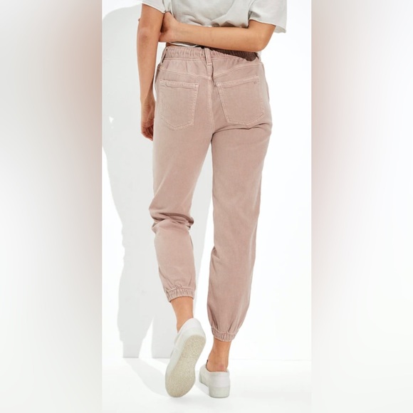 American Eagle Stretch Tomgirl Utility Jogger Size 2 Short Pink - Picture 2 of 10